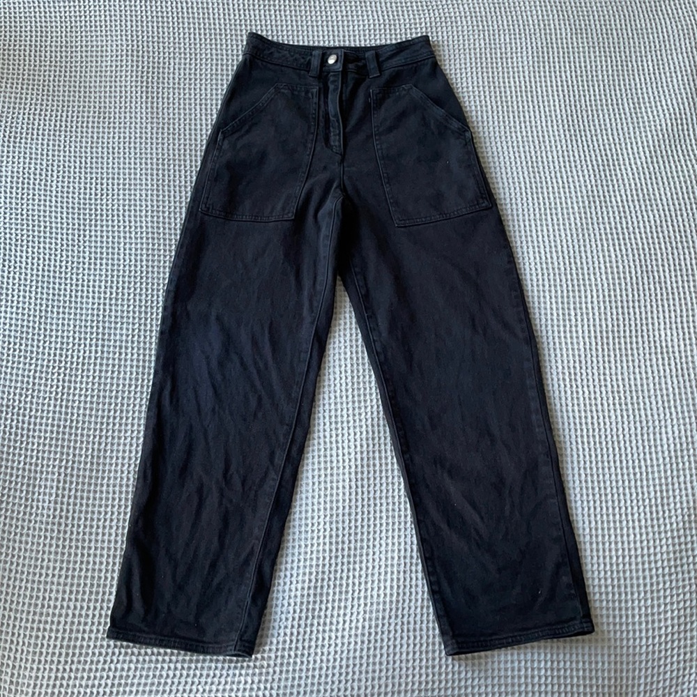 Aritzia Wilfred Black Denim Pants